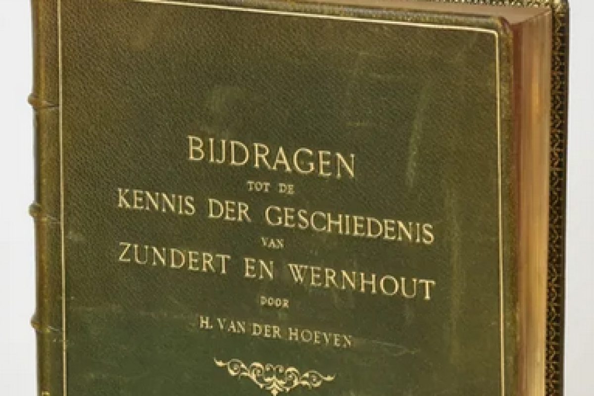 Het boek Bijdragen tot de kennis der geschiedenis van Zundert en Wernhout